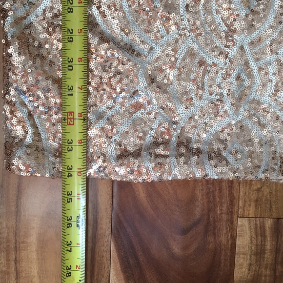 Rose gold and silver sequin dress - Picture 4 of 8